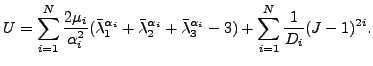 $\displaystyle U=\sum_{i=1}^{N} \frac{2 \mu_i}{\alpha_i^2}(\bar{\lambda}_1^{\alp...
...{\alpha_i}+\bar{\lambda}_3^{\alpha_i}-3)+\sum_{i=1}^{N}\frac{1}{D_i}(J-1)^{2i}.$