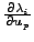 $ \frac{\partial \lambda_i}{\partial \boldsymbol{u}_p}$