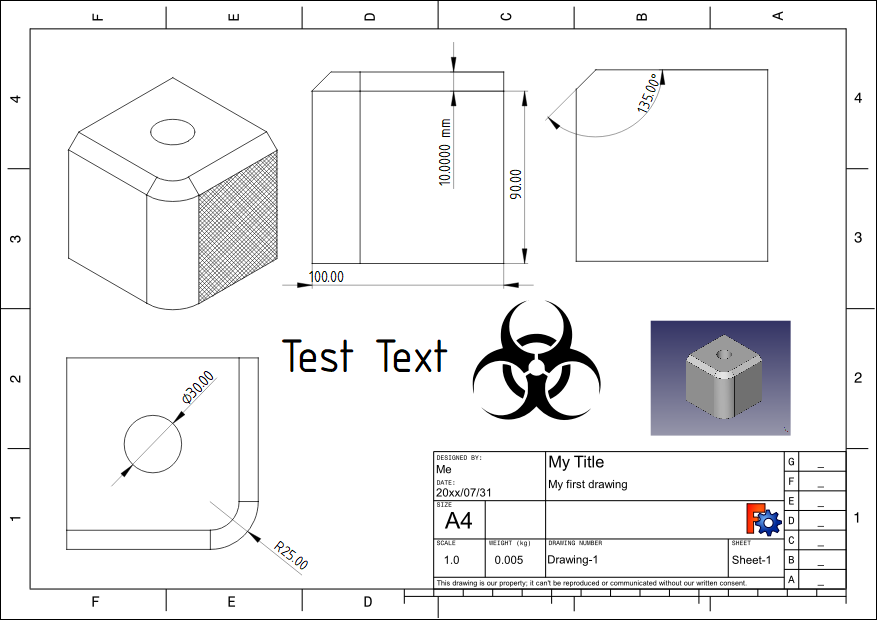 Modeling a simple part with the Draft workbench Must know  FreeCAD