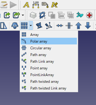 Fig. Executes Polar Array tool