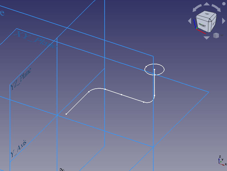 図. 作成したスケッチ（3D ビュー）