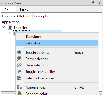 figure. [Set colors...] on context menu