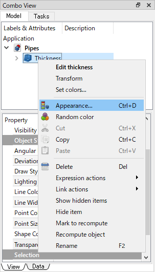 Fig. Selects [Appearance...]