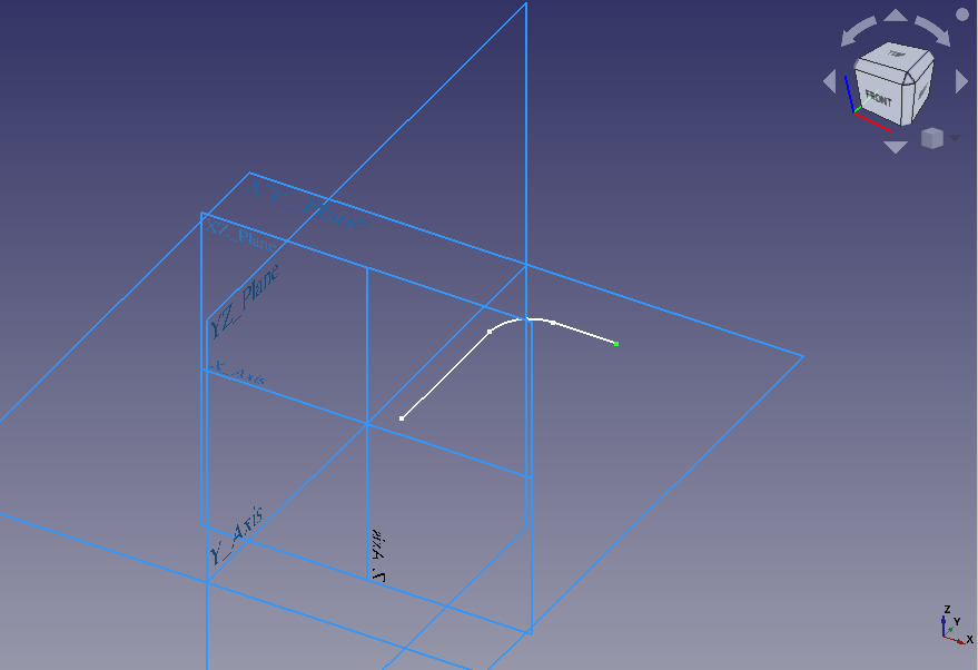 Fig. Shows Origin (in 3D View)