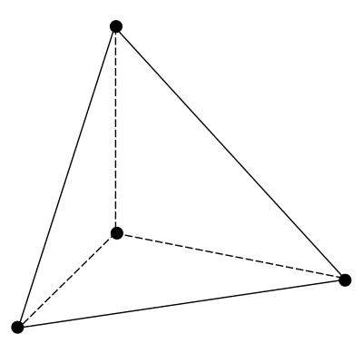 1st-order tetrahedron element
