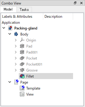 Fig. Model tree when adding a view