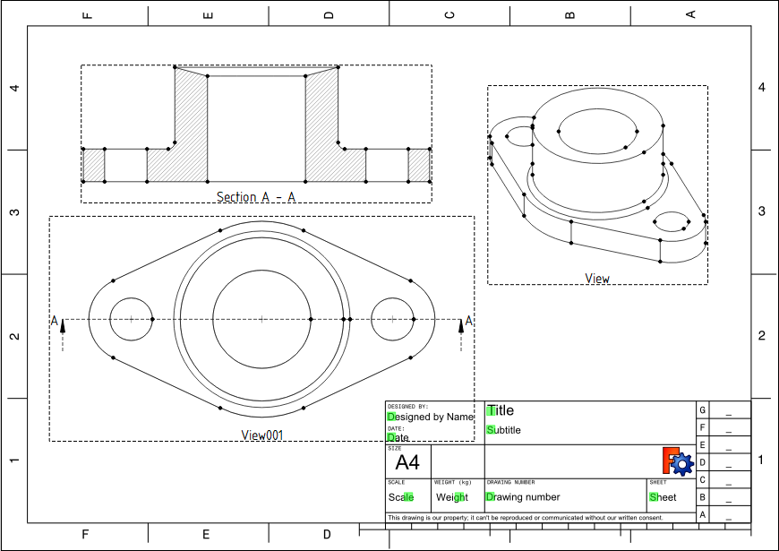 Fig. Adding cross-section view