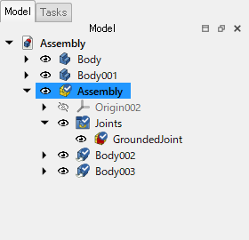 追加されたコンポーネント（Body002、Body003）
