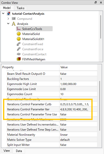 Iteration Control Parameter