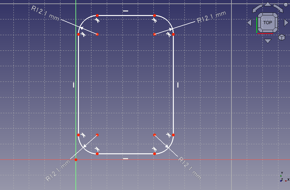 Constrain fillet radius