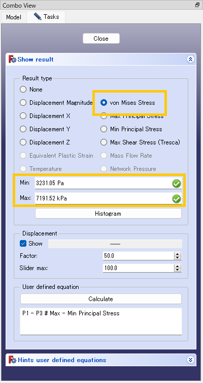 「von Mises Stress」を選択