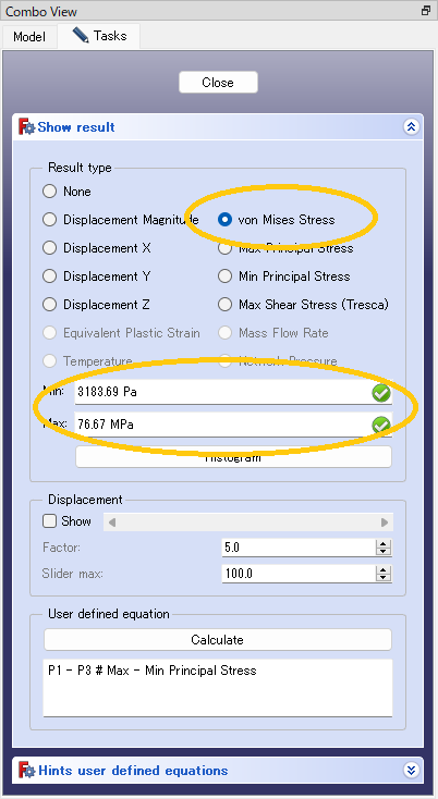 「von Mises Stress」を選択