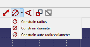 Selects constrain radius