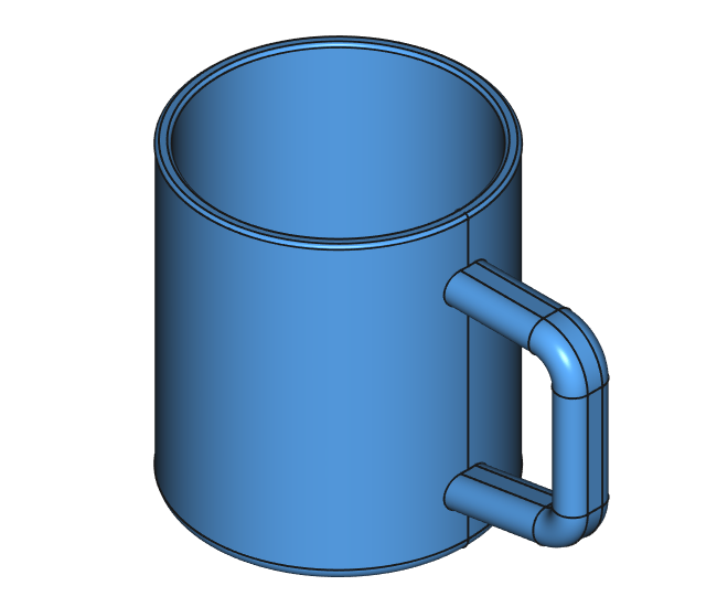 Created mug shape