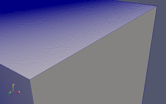 Mesh near the low pressure side