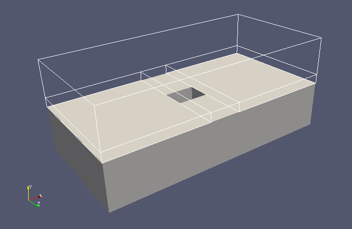 Model geometry (region bottomAir)