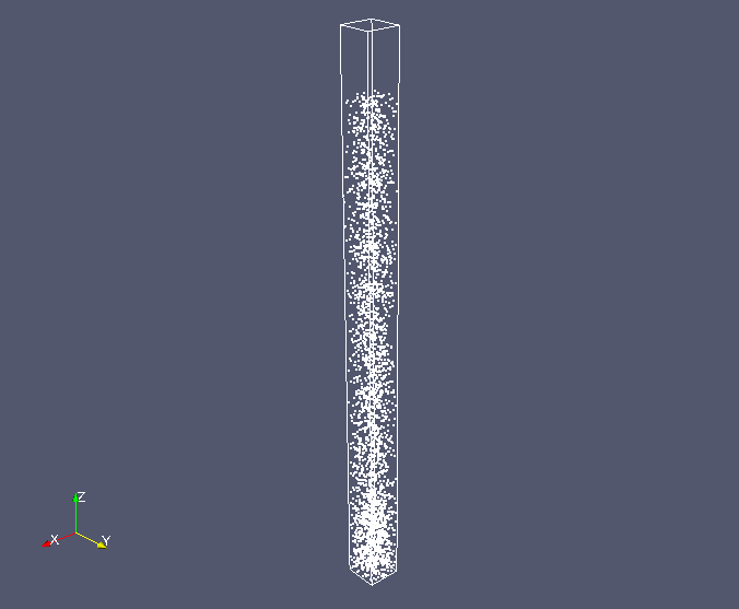 Discrete particles at 0.1 sec