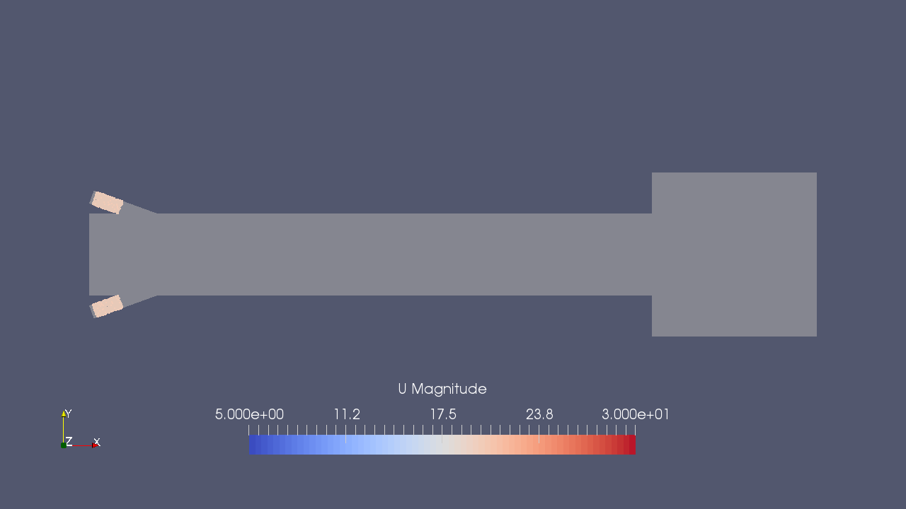 Discrete particles at 0.001 sec