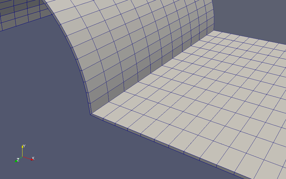 Meshes for the liquid film model (zoomed)