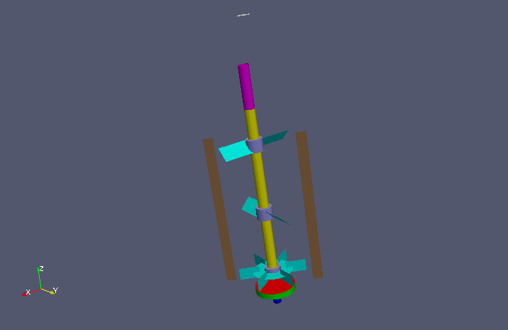Model geometry (internal mixer and stator)