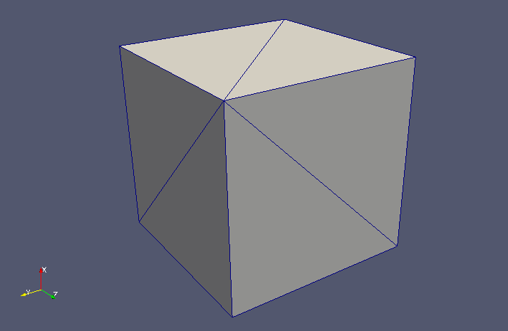 The outline geometry defined in unit_cube.stl