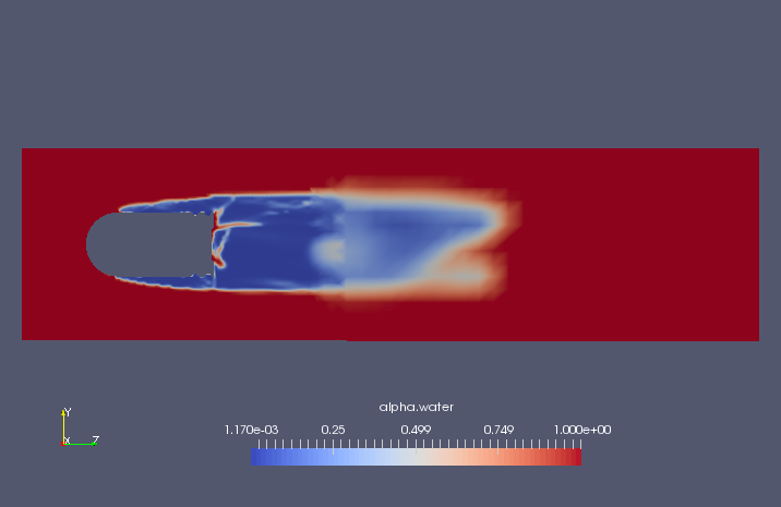 Volume ratio of water at final time (alpha.water)