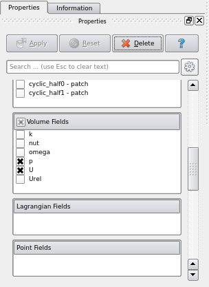 「Properties」タブの「U」にチェック