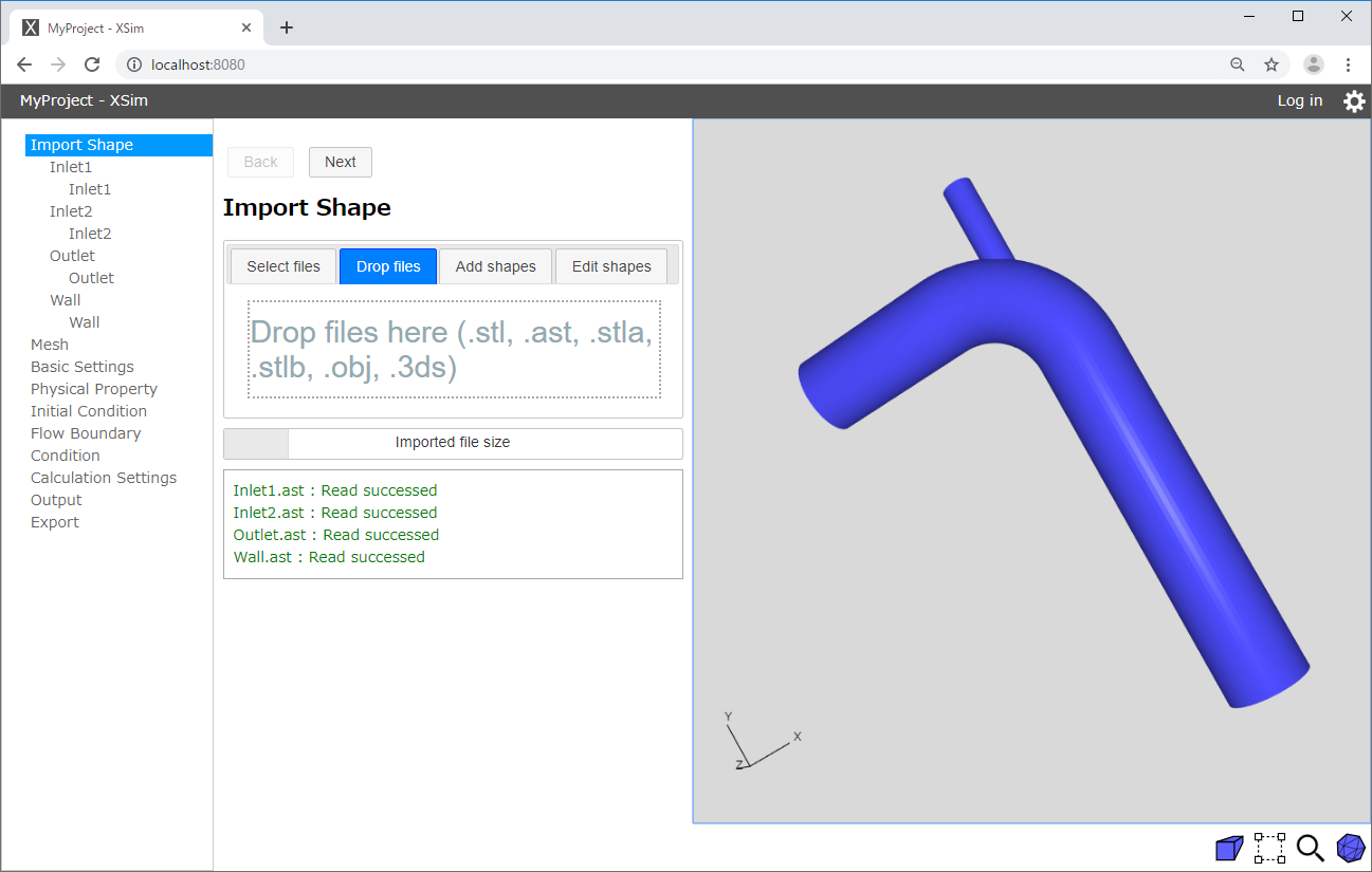 3D view on XSim