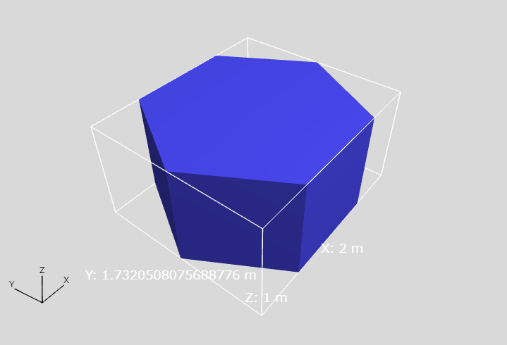 Shows bounding box