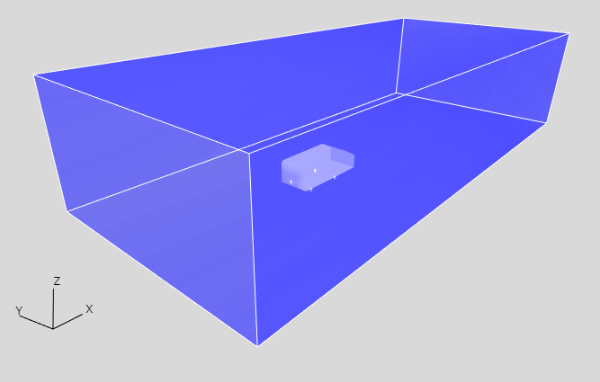 Example of a cuboid as analysis area