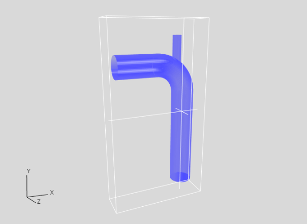 Sets a coordinate in the fluid area to Computational domain  class=