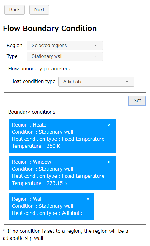 Adiabatic condition (Wall)