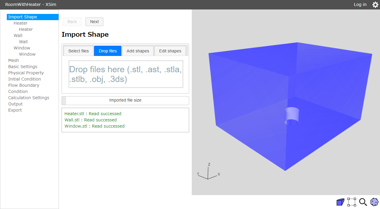 Importing shapes from files