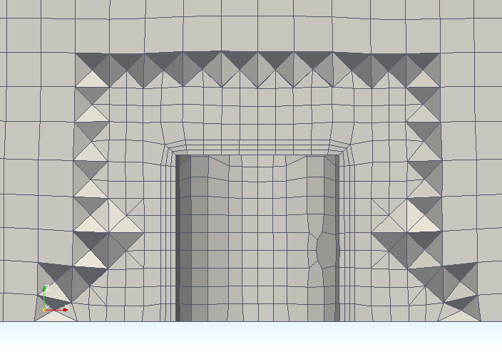 Mesh of cross section (zoom)