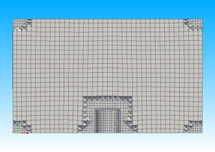 Mesh of cross section