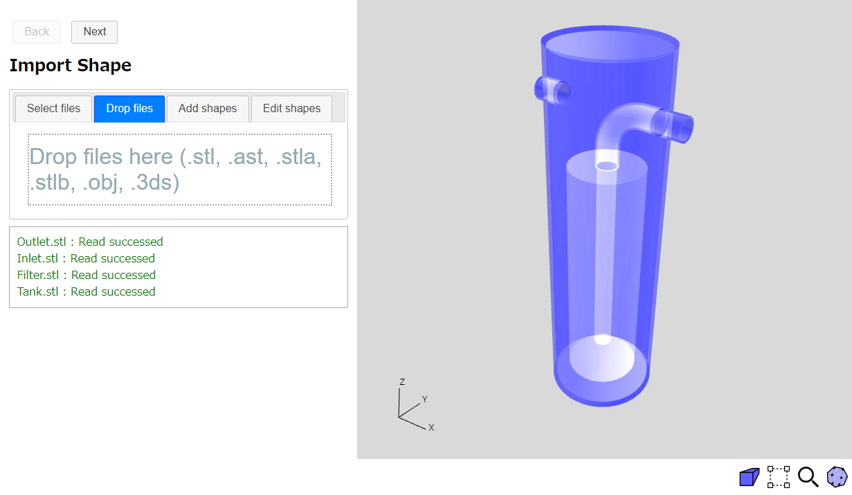 Importing shapes